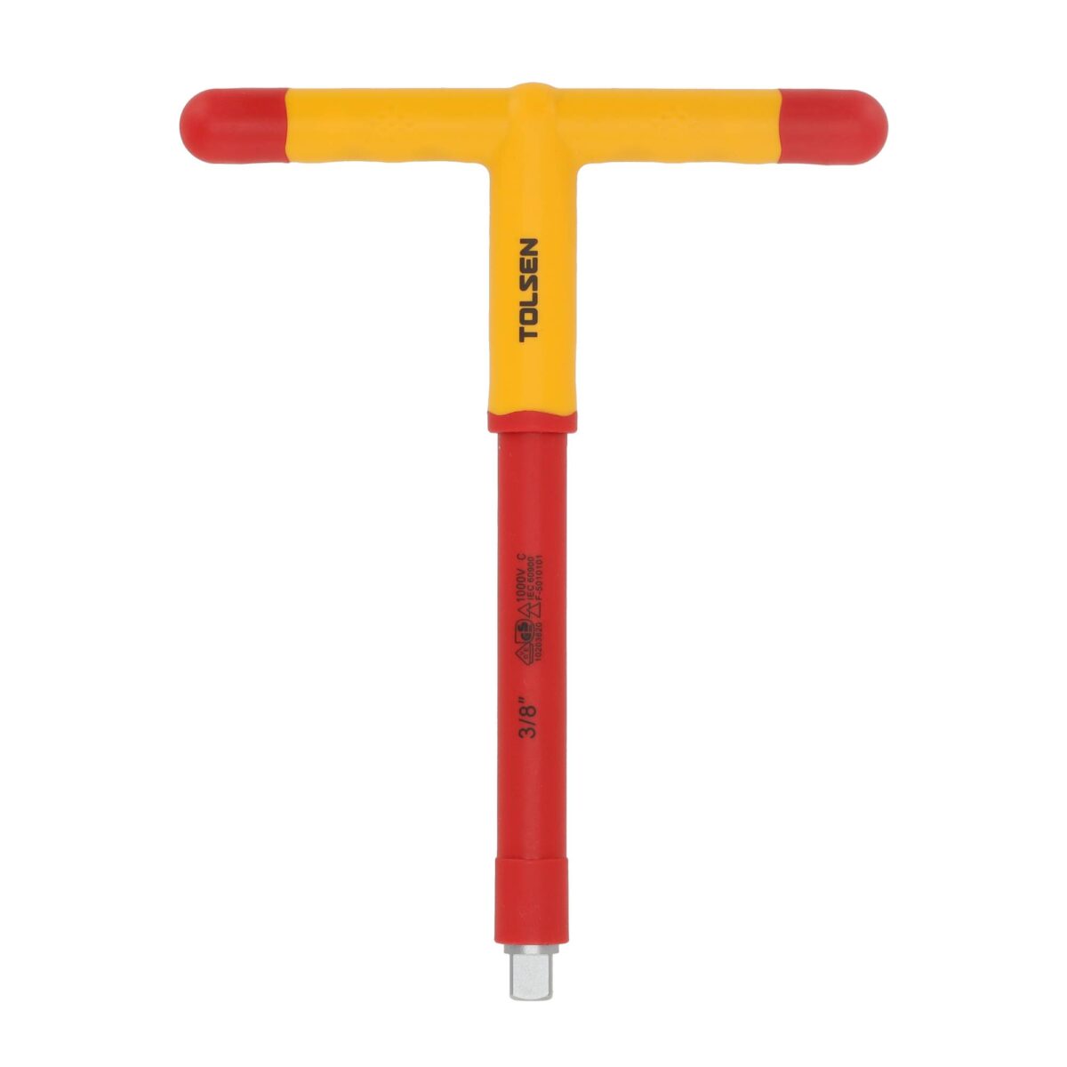 VDE Line Geïsoleerde T-handgreep 3/8" x 200 mm - Voor 3/8" VDE-dopsleutels - Afbeelding 2